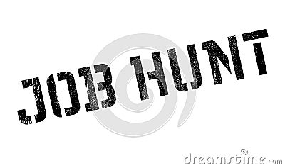 Job Hunt rubber stamp Vector Illustration