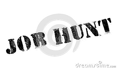 Job Hunt rubber stamp Vector Illustration