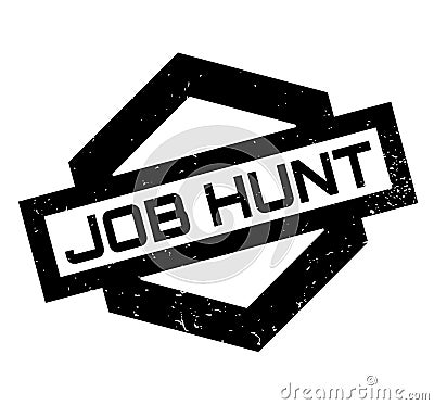 Job Hunt rubber stamp Vector Illustration