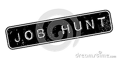 Job Hunt rubber stamp Vector Illustration