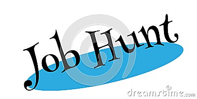 Job Hunt rubber stamp Vector Illustration