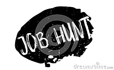 Job Hunt rubber stamp Vector Illustration