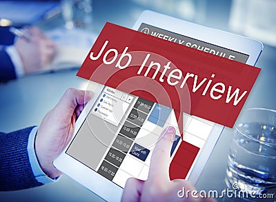 Job Interview Employment Human Resources Concept Stock Photo