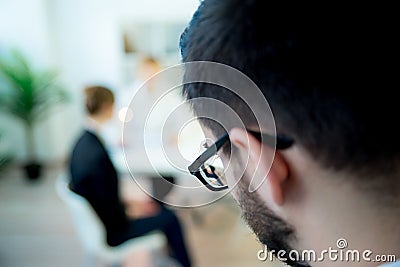 Job interview in progress Stock Photo