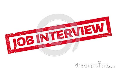 Job Interview rubber stamp Vector Illustration