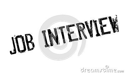 Job Interview rubber stamp Vector Illustration