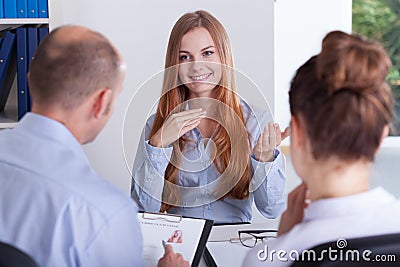 Job interview Stock Photo