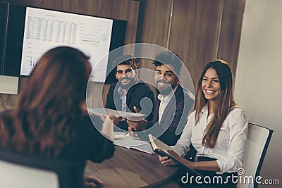 On a job interview Stock Photo