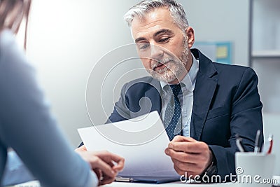 Job interview Stock Photo