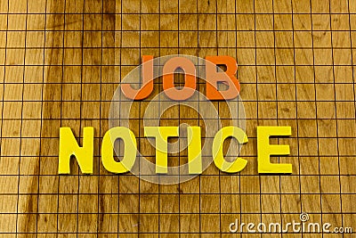 Job notice background check employment hiring opportunity employee agreement Stock Photo