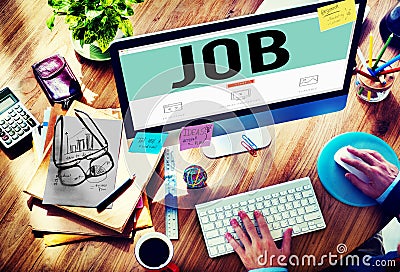 Job Profession Hiring Occupation Employment Concept Stock Photo