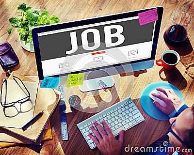 Job Profession Hiring Occupation Employment Concept Stock Photo