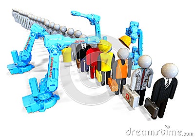 Job recruitment agency Stock Photo