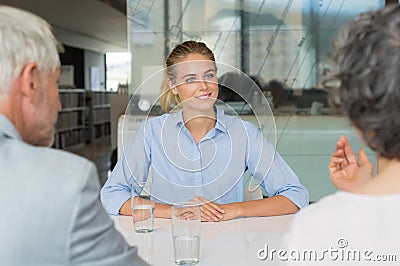 Job recruitment interview Stock Photo