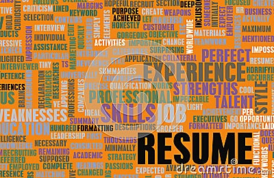 Job Resume Stock Photo