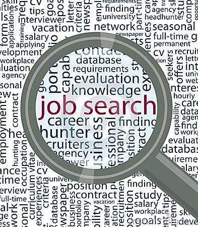 Job search Vector Illustration