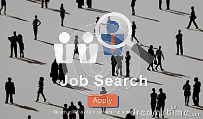 Job Search Application Career Work Concept Stock Photo