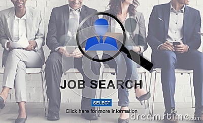 Job Search Application Hiring Profession Career Concept Stock Photo