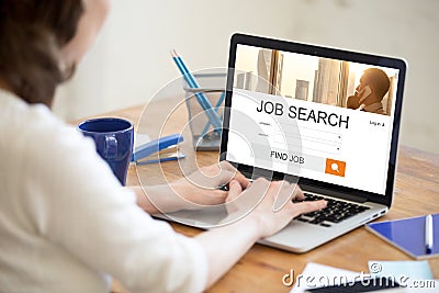 Job search concept Stock Photo