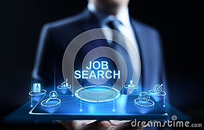 Job search hiring recruitment send CV resume business concept. Stock Photo