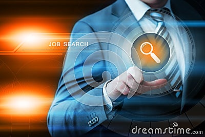 Job Search Human Resources Recruitment Career Business Internet Technology Concept Stock Photo