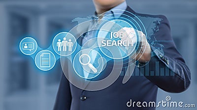 Job Search Human Resources Recruitment Career Business Internet Technology Concept Stock Photo
