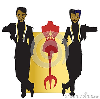 JOB SERIES tailor dressmaker Vector Illustration