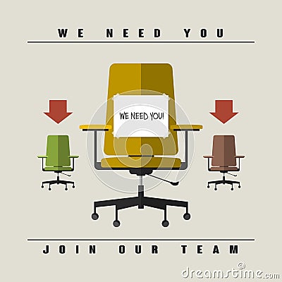 Job vacancy concept Vector Illustration