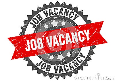 job vacancy stamp. job vacancy grunge round sign. Vector Illustration