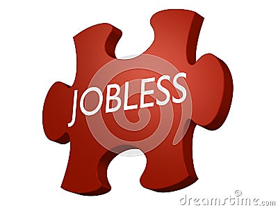 Jobless puzzle Stock Photo