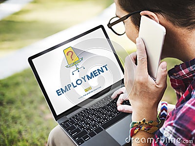 Jobs Career Hiring Employment Hiring Concept Stock Photo