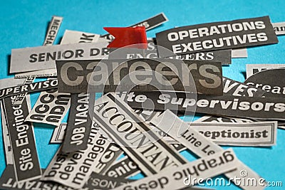 Jobs or careers concept Stock Photo