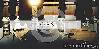 Jobs Employment Career Occupation Application Concept Stock Photo
