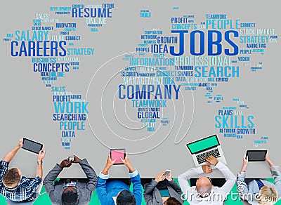 Jobs Occupation Careers Recruitment Employment Concept Stock Photo