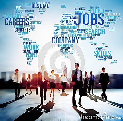 Jobs Occupation Careers Recruitment Employment Concept Stock Photo