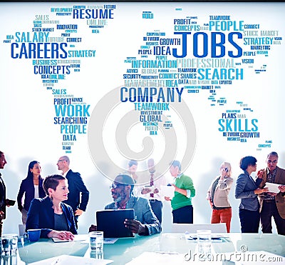 Jobs Occupation Careers Recruitment Employment Concept Stock Photo