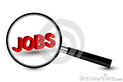 Jobs Search Concept Stock Photo