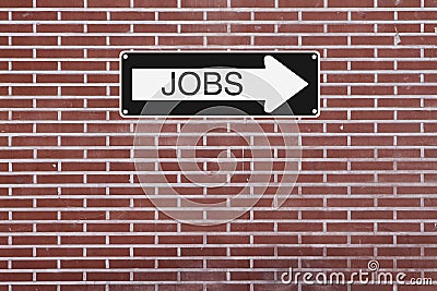 Jobs This Way Stock Photo