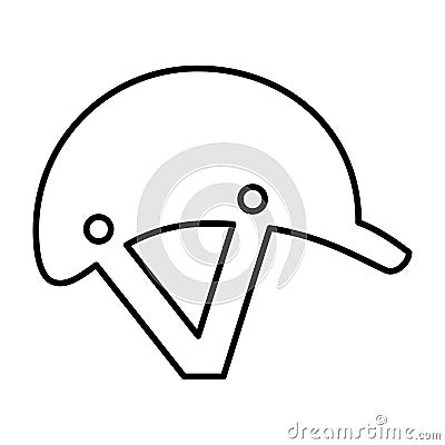 Jockey helmet isolated icon Vector Illustration