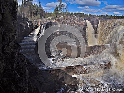 Jockfall-waterfall Stock Photo