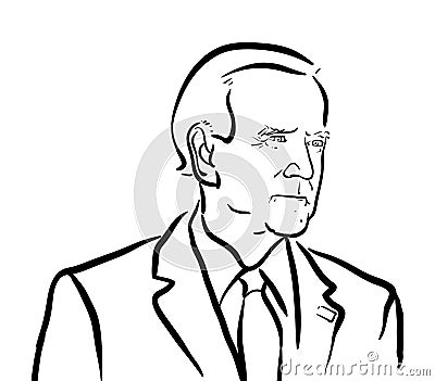 Joe-Biden-floyed-Drawing Vector Illustration