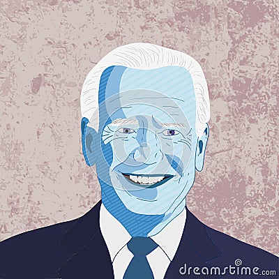 Joe Biden vector Editorial Stock Photo