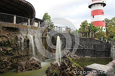 Jogja bay water tourism in yagyakarta Stock Photo