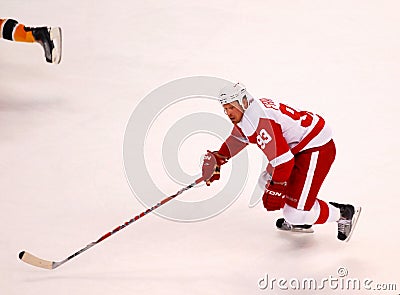 Johan Franzen Detroit Red Wings Editorial Stock Photo