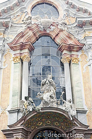 Johann nepomuk church in munich, germany Stock Photo