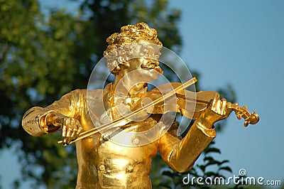 Johann Strauss Vienna Stock Photo