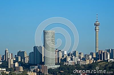 Johannesburg skyline Stock Photo