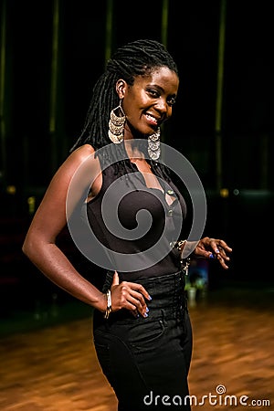 African Artist Nancy G from Swaziland posing for a photo Editorial Stock Photo