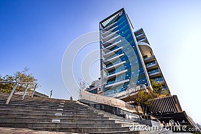 Sandton City buildings in daylight. Editorial Stock Photo