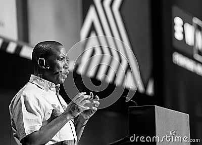 Julius Malema leader of the EFF Economic Freedom Fighters Editorial Stock Photo